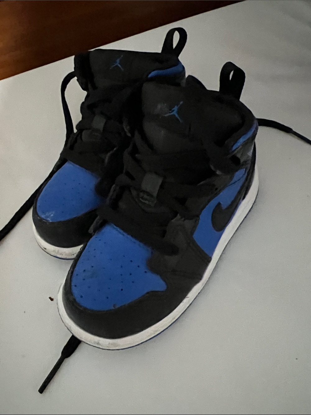 Nike Kids High-Top Sneakers - Black & Blue